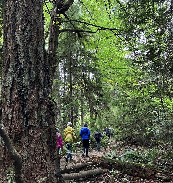 Climate action walk in Seward Park